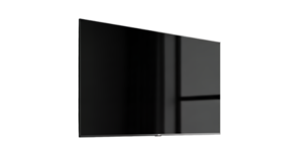 Modern Black Flat Screen Television.