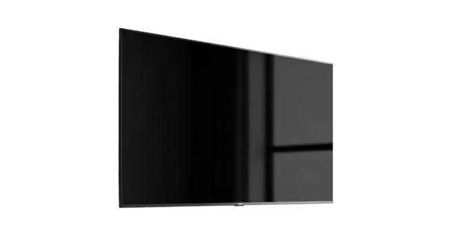 Modern Black Flat Screen Television.