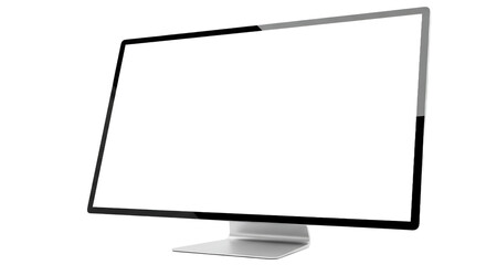 Modern FlatScreen Computer Monitor with Sleek Stand.