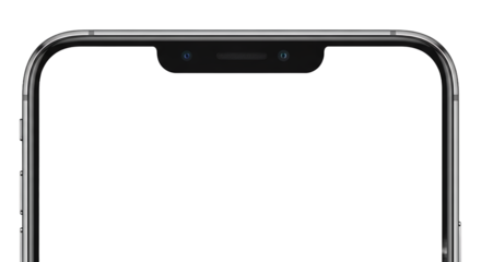 Modern Smartphone with Sleek Design and Dual Cameras.