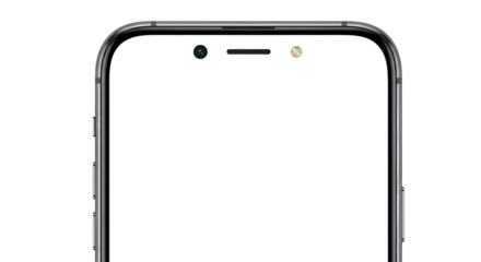 Modern Smartphone with Blank Screen 4.