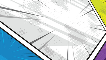 Dynamic Comic Pop Art Background