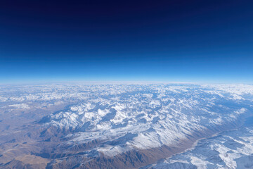 snow covered mountains