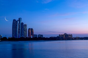 Obraz premium new york city skyline at night