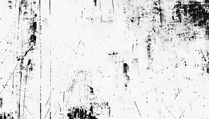 Abstract black and white grunge texture with scratched surface. Grunge distressed texture. Monochrome grunge texture.