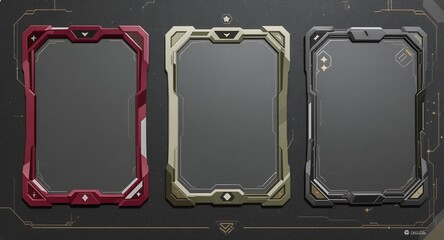 SciFi Frames Futuristic Borders Tech UI Elements