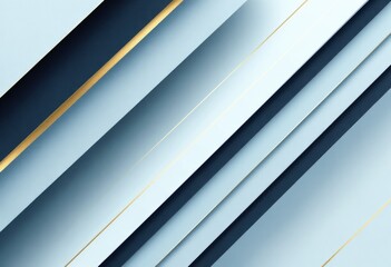 Obraz premium Abstract diagonal blue and gold layered shapes background