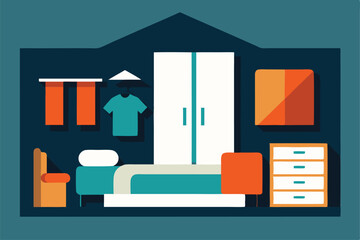 master bedroom suite vector with walk in closet  e (1).eps