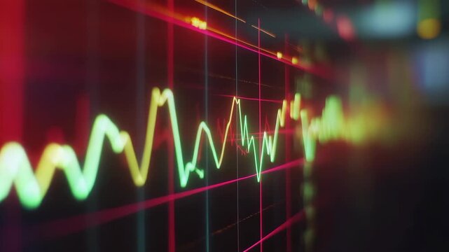 Dynamic financial data waveform