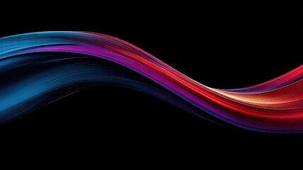 Abstract Colorful Fluid Waves Background