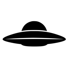 Flying saucer silhouette