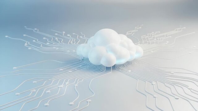 Technology-sense cloud computing concept scenario