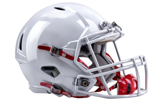 white american football helmet