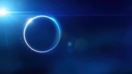 Obraz premium Stunning cosmic view showcasing a glowing planet against a dark starry background