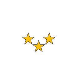 Three Stars Icon