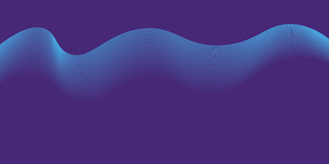 abstract blue wave on purple background