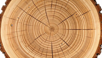 Fototapeta premium Close Up Of Tree Trunk Cross Section