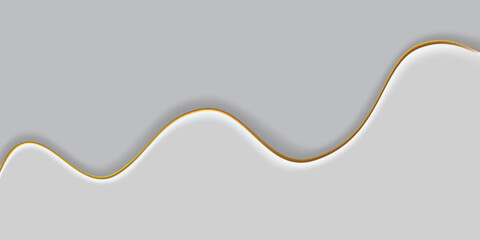 Abstract gray layers paper carve background. Paper art style of nature concept design. Vector illustration