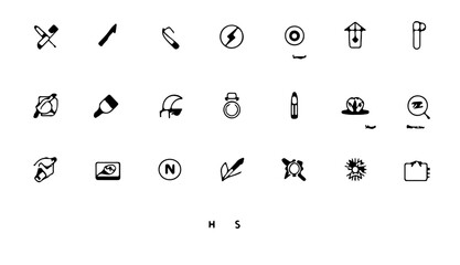 Vector collection of numbers, signs, and symbols for web design