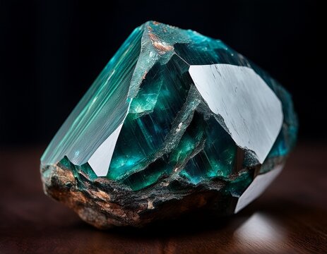 a large sugilite crystal with facets and imperfections characteristic of natural gemstones