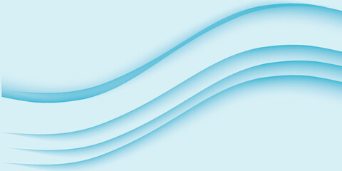 Blue and white business wave banner background. vector