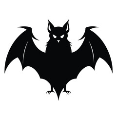 Solid color Vampire Bat animal vector design
