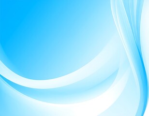 Light blue, flowing curves