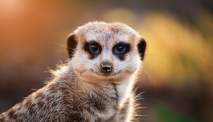 captivating curiosity meerkat portrait with charm