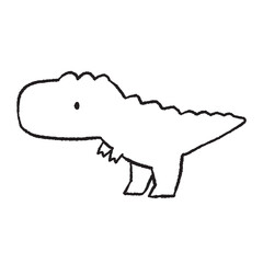 Hand-drawn illustration of a Tyrannosaurus