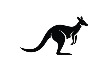 Fototapeta premium design a minimalist kangaroo logo in vector forma.eps