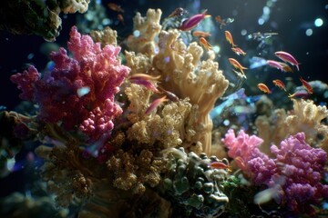 Vibrant Underwater Coral Reefs