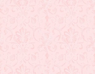 Fototapeta premium seamless floral pattern-High-quality paper pattern of pink Korean paper