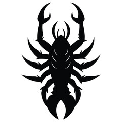 dark gothic lobster silhouette icon
