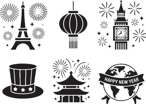 Celebrate global events with iconic landmarks and festivities