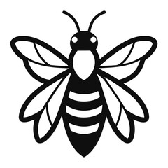 Solid color Vestal Cuckoo Bumblebee animal vector design