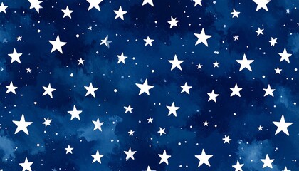 Starry night watercolor pattern (1)