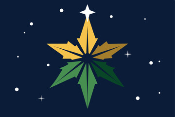 mistletoe silhouette in front of a glowing christ (1).eps