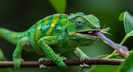 Colorful Chameleon Close-up