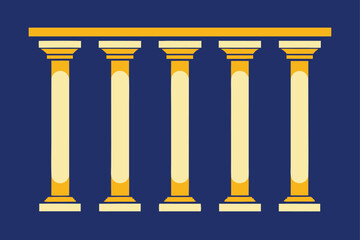 Fototapeta premium neoclassical pillars as background border design (1).eps