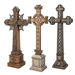 Antique Ornamental Iron Crosses
