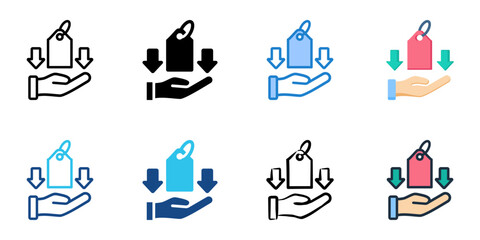 Bargain icon set multiple style collection 
