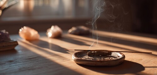 Handcrafted Incense on Minimal Wooden Table