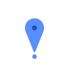 目的地を表す青いロケーションピン