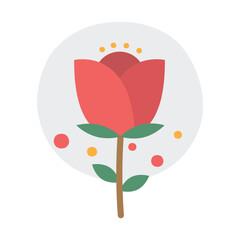 Aesthetic red simple flat style decoration.