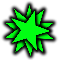 star icon on green button