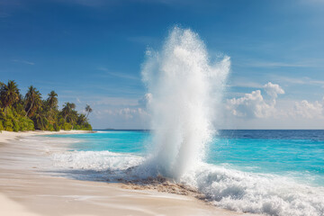 Fototapeta premium geyser in yellowstone national park