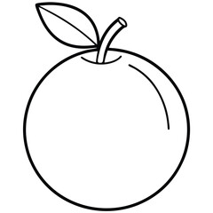 vector illustration of an orange 
