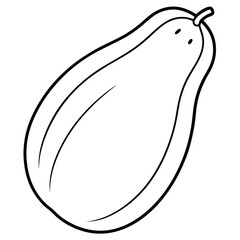 vector illustration of an papaya