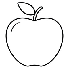 vector illustration of an apple