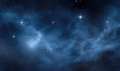 Deep space nebula with countless stars